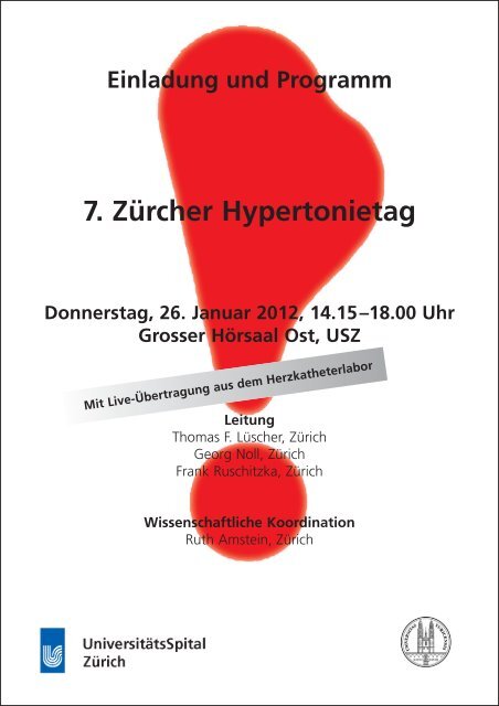 7. Zürcher Hypertonietag - Fortbildung - UniversitätsSpital Zürich