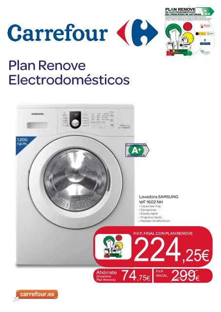 Plan Renove Electrodomésticos - Carrefour España
