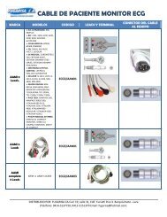 CABLE DE PACIENTE MONITOR ECG - Fugarisa, CA