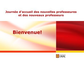 Accueil des nouveaux professeurs 2011 - Faculté des sciences de l ...
