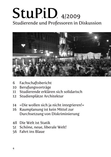 Ausgabe 4 - Fachschaft Raumplanung