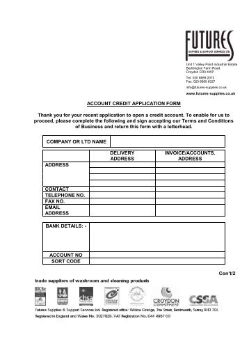 credit application form