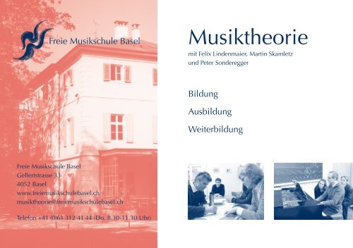 Flyer Musiktheorie - Freie Musikschule Basel