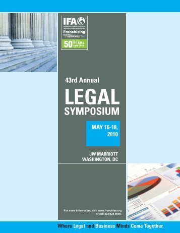 legal symposium - International Franchise Association