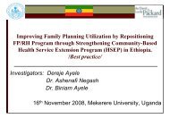 Improving Family Planning Utilization by Repositioning