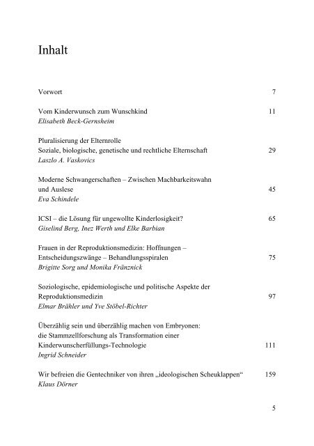 Buch Vom Stammbaum zur Stammzelle (pdf, 1.8 MB - Bremen