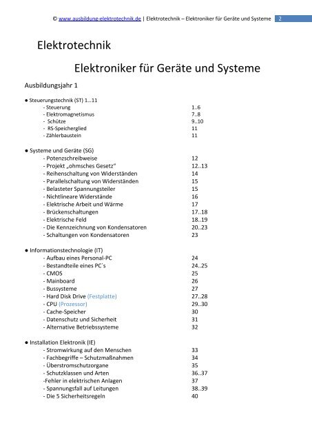 R - Ausbildung-Elektrotechnik.de » Ausbildung