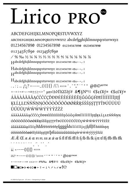 Lirio Script Download Lirico Sample PDF - FontShop