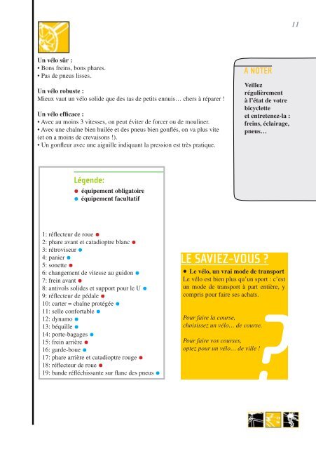 Petit guide pratique du cycliste urbain - Station Mobile