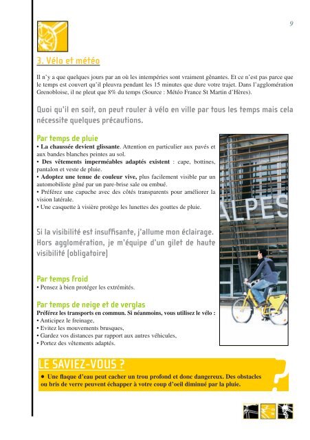 Petit guide pratique du cycliste urbain - Station Mobile