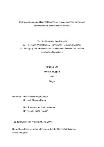 Dissertation Ulrich Schuppert - RWTH Aachen University