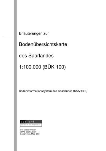 Terrestrische (grundwasserferne) Böden - Saarland