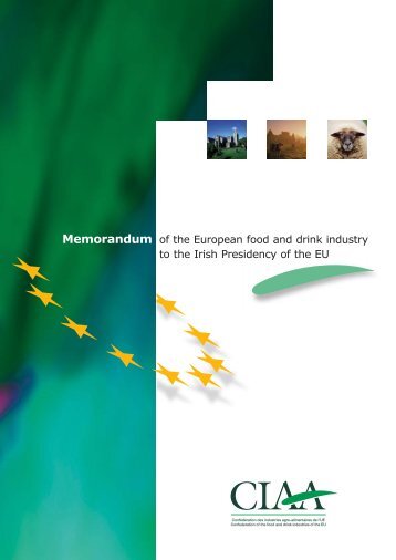 .Memorandum IRLANDE - FoodDrinkEurope