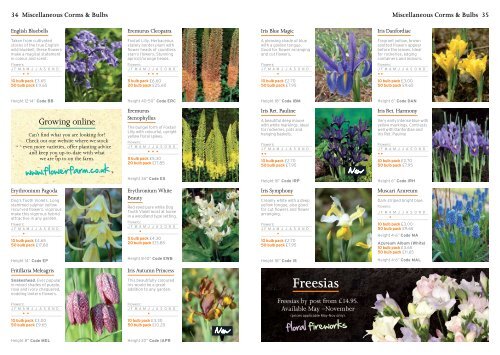 2010 Autumn Catalogue - Flowerfarm