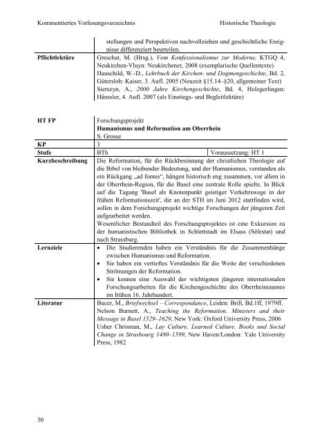 Kommentiertes Vorlesungsverzeichnis 2011/2012