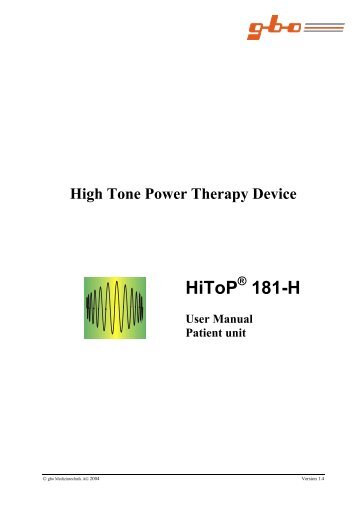 HiToP 181-H - Gbo Medizintechnik