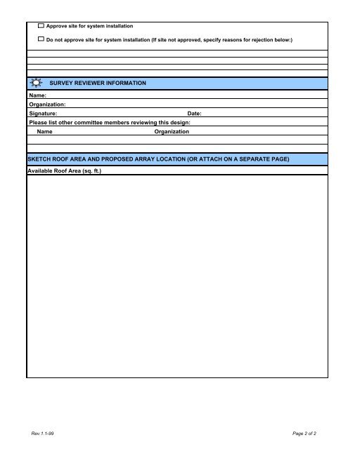 Site Survey Checklist