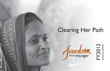 2012 Annual Report - Freedom from Hunger
