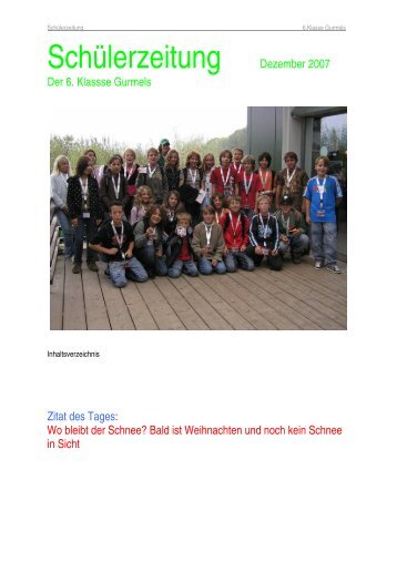 Schülerzeitung Dezember 2007 - fri-tic
