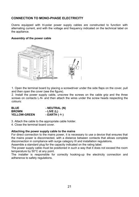 Instruction manual - Foster