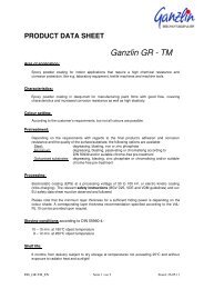 PRODUCT DATA SHEET Ganzlin GR - TM