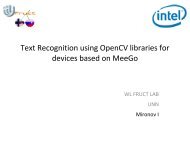 Text Recognition using OpenCV libraries for devices ... - FRUCT