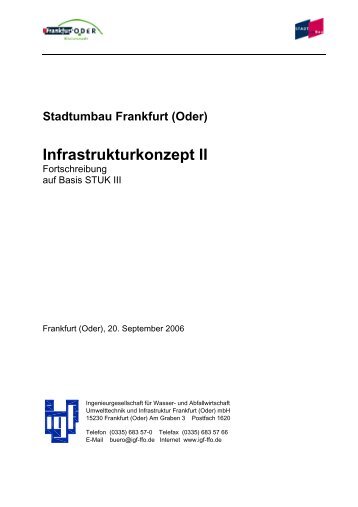 Infrastrukturkonzept II 2006 - Frankfurt