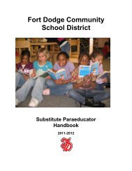 Handbook - Fort Dodge Community School District