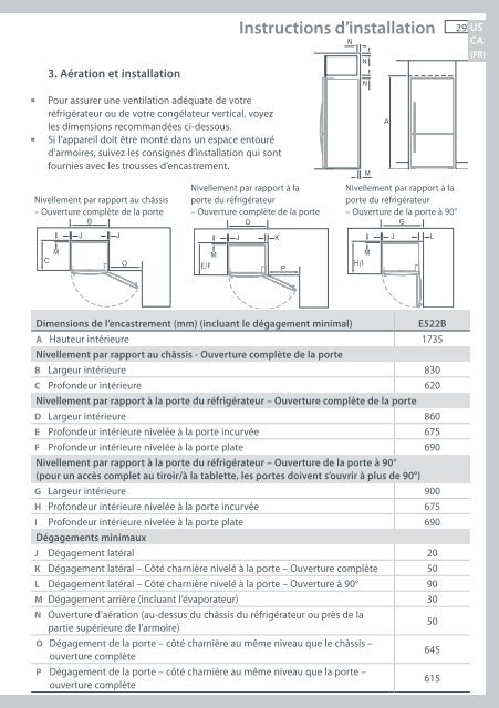 Installation instructions and User guide Instructions ... - Fisher & Paykel