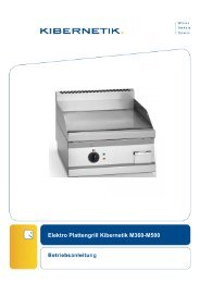 Elektro Plattengrill Kibernetik M360-M500