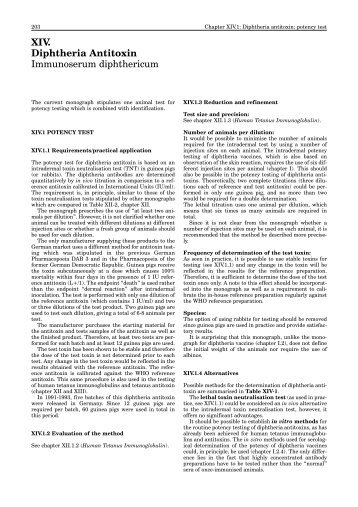 XIV. Diphtheria Antitoxin