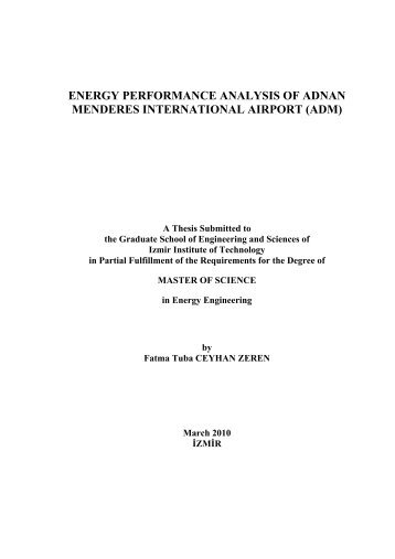 energy performance analysis of adnan menderes international airport