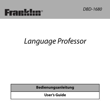 Language Professor - Franklin Electronic Publishers, Inc.