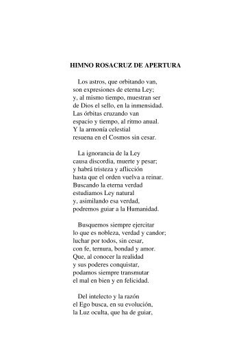 Himno rosacruz de apertura.pdf - Fraternidad Rosacruz Max ...