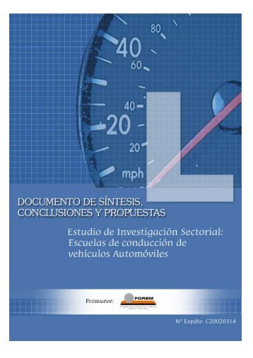 ESTUDIO DE INVESTIGACIÓN SECTORIAL: - Forem