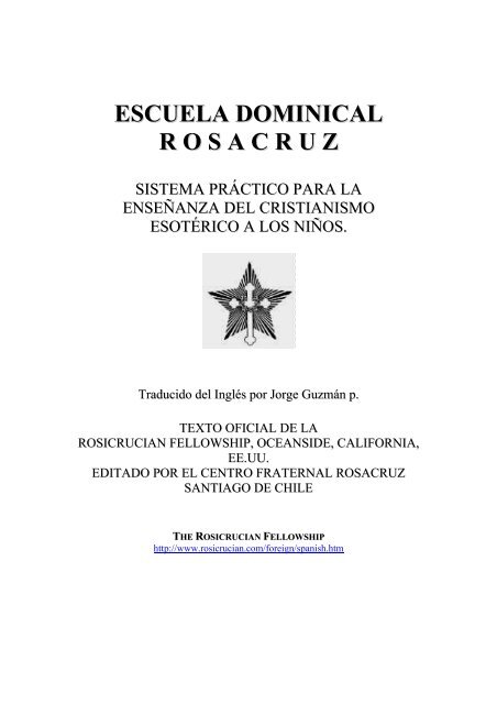 Escuela Dominical Rosacruz - Fraternidad Rosacruz Max Heindel ...