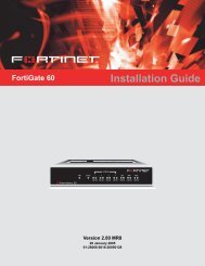 FortiGate-60 Installation Guide - Foreseeson