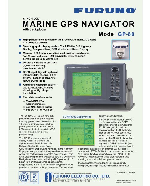 GP80 Brochure - Furuno USA