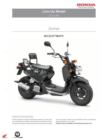Line-Up Model Zoomer - Honda