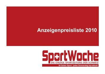 SportWoche Mediadaten - Fitness Tribune