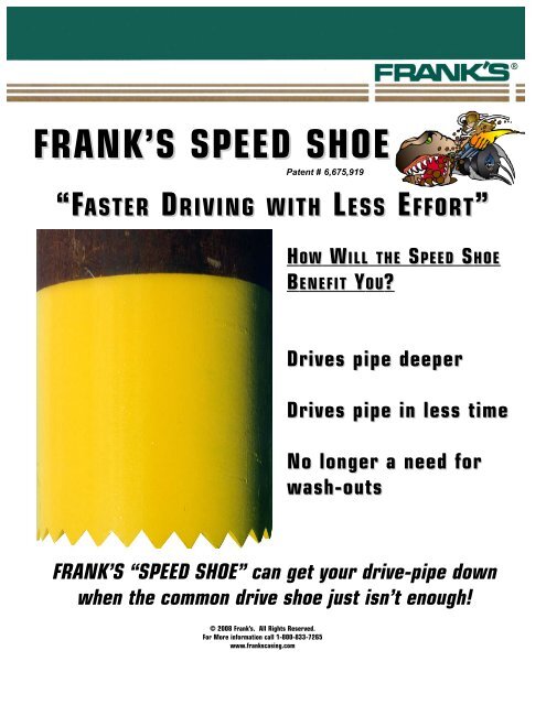 SPEED SHOE - Frank's International