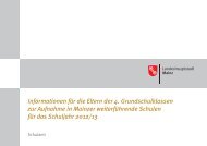 Informationen für die Eltern der 4 ... - Gymnasium Mainz-Gonsenheim