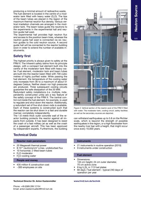 Neutron Source - FRM II - Technische Universität München