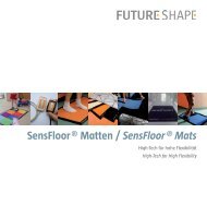 Broschüre SensFloor Sensormatten - Future Shape