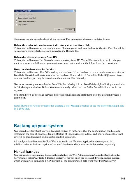 FOTOWEB 6.0 Reference Manual - FotoWare