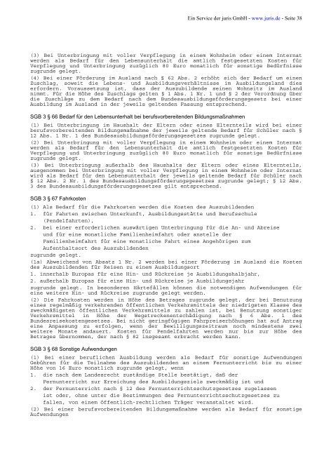 Sozialgesetzbuch (SGB) Drittes Buch (III) - Arbeitsförderung - (Artikel ...