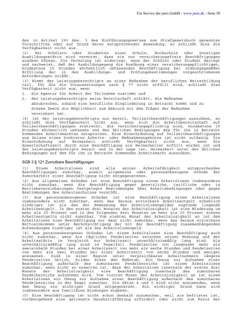 Sozialgesetzbuch (SGB) Drittes Buch (III) - Arbeitsförderung - (Artikel ...