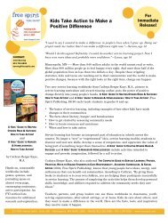 Kids Take Action to Make a Positive Difference - Free Spirit Publishing