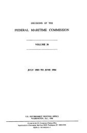 VOJPDoM - Federal Maritime Commission