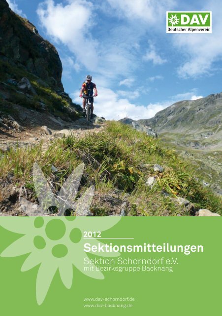 Download der Sektionsmitteilungen 2012 - DAV Sektion Schorndorf